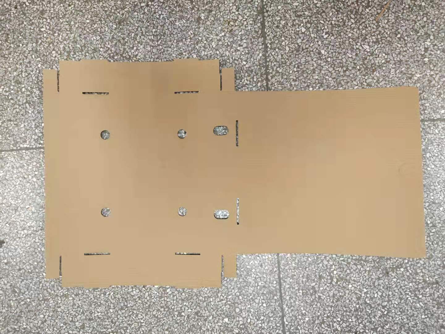 Stacked corrugated pizza boxes ready for delivery